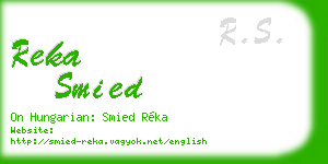 reka smied business card